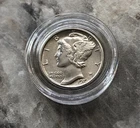 1919-S Silver Mercury Dime 10c High Grade BU Coin.