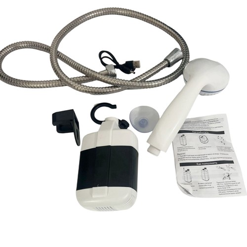 Portable Camping Shower USB Rechargeable Electric Shower Pump Outdoor For Garden - Picture 7 of 10