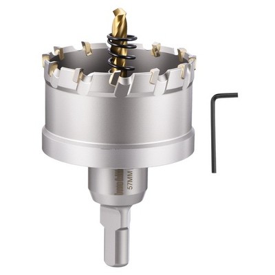 How Saw Kit 2-1/4'' Cutting Diameter Tungsten Carbide Cemented Alloy Silver