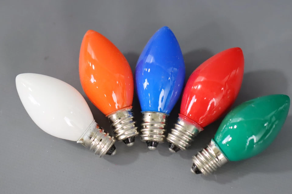 Vickerman V471750 Ceramic Bulbs, 130-volt/5-watt, Multicolor QTY 25 - Image 2 of 4