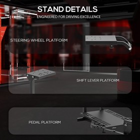 Supllueer Racing Simulator Cockpit Wheel Stand with Seat Fits Logitech G29 G920