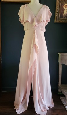 bcbg long dress pink BCBGMAXAZRIA Women's Lace & Jersey Strapless Gown - Quartz Pink