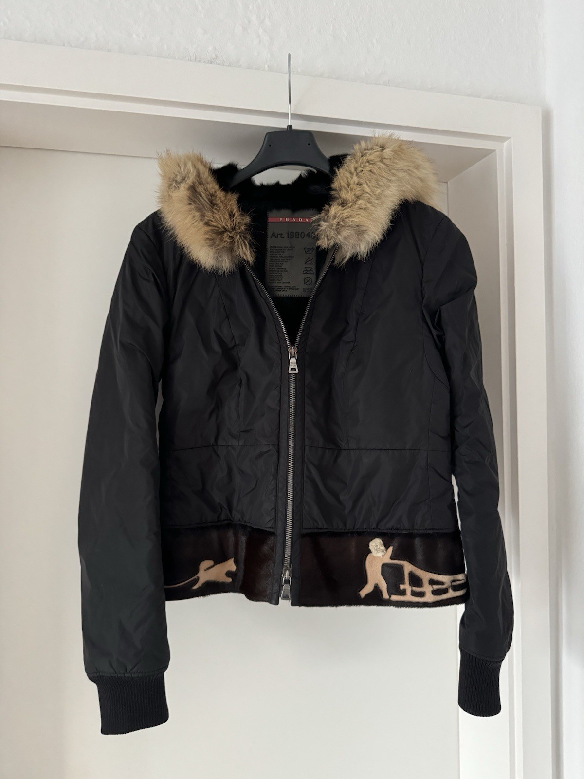 Authentic Prada Jacket Womens Jacket Down Nylon B… - image 1