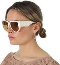SALVATORE FERRAGAMO SF1088SE-103 Women White Sunglasses Original Made In Italy