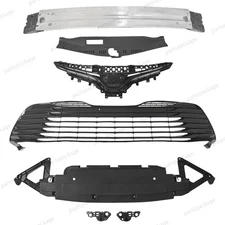 For Camry LE 2018-2020 Complete 9PC Grille Mesh Set & Bumper Reinforcement