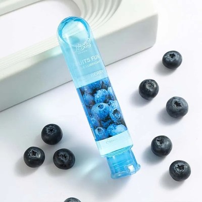 Blueberry Flavored Sexual Lubricant Gel Water-Based Lube Edible Foreplay 80mL