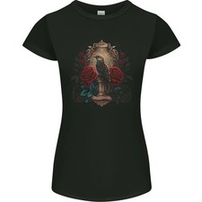 Gildan 64400L Camiseta Negra Cuello Redondo Manga Corta Petites Slim