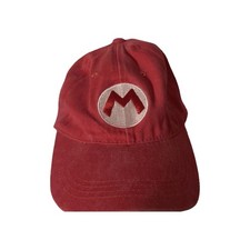 Mario Super Mario Bros. Red "M" Logo Adjustable Baseball Cap Hat