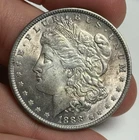 AU+ 1888-P Morgan Silver Dollar (nice toning!), U.S. $1 Coin Almost Uncirculated