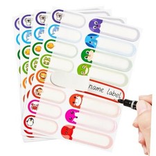 Name Tag Stickers 480 Packs Daycare Labels Assorted Size Colorful pack of 480