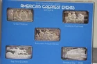 Hamilton Mint .999 Silver Art Bar (5) America's Greatest Events Group III