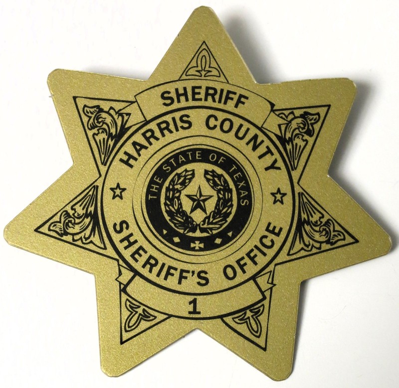 Harris County Texas Sheriff's Office Badge PLASTIC Event Promotional Give-Away