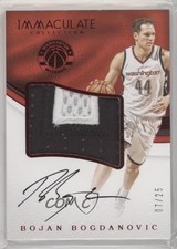 2016 Panini Immaculate Premium Red 7/25 Bojan Bogdanovic #PP-BB Patch Auto 1s6