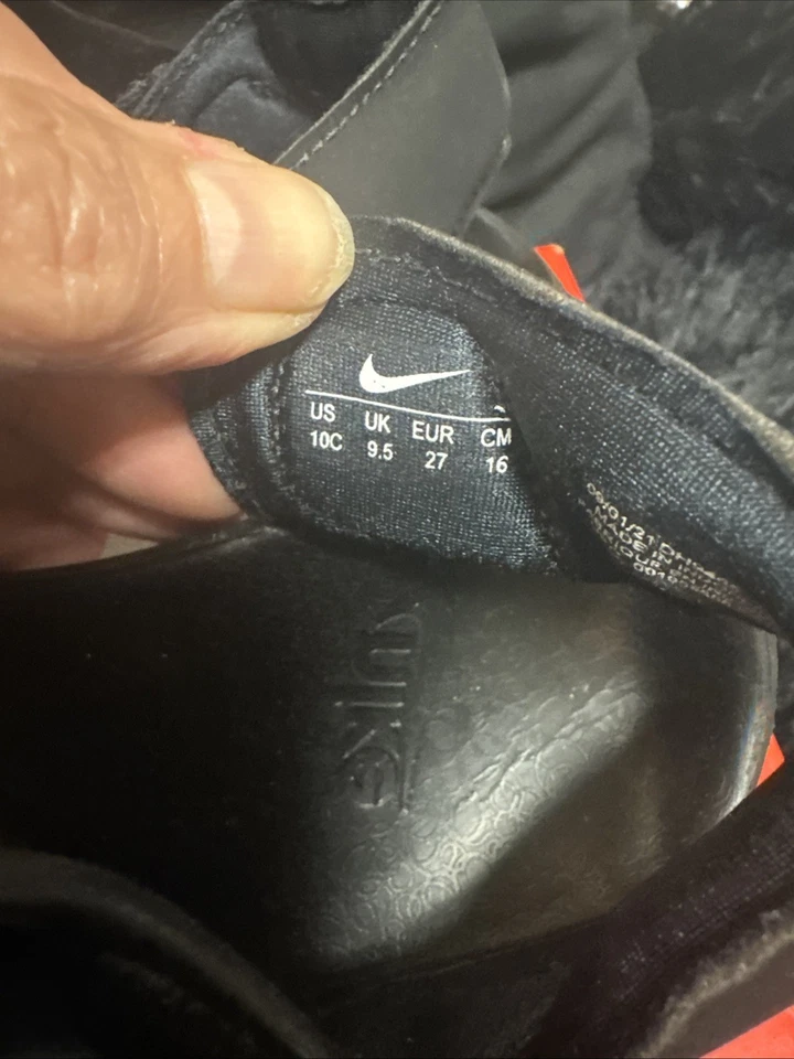 Nike Sunday Protect 3 niños pequeños talla 10c blanco y negro Foto 3 de 4