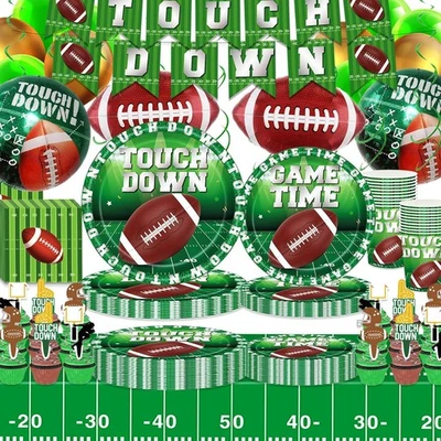 DawnHope Football Party Decorations Superbowl Supplies, Serves Green