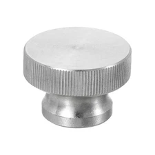 Knurled Thumb Nuts, 1Pcs M10 Stainless Steel Knobs Fasteners Blind Hole Silver