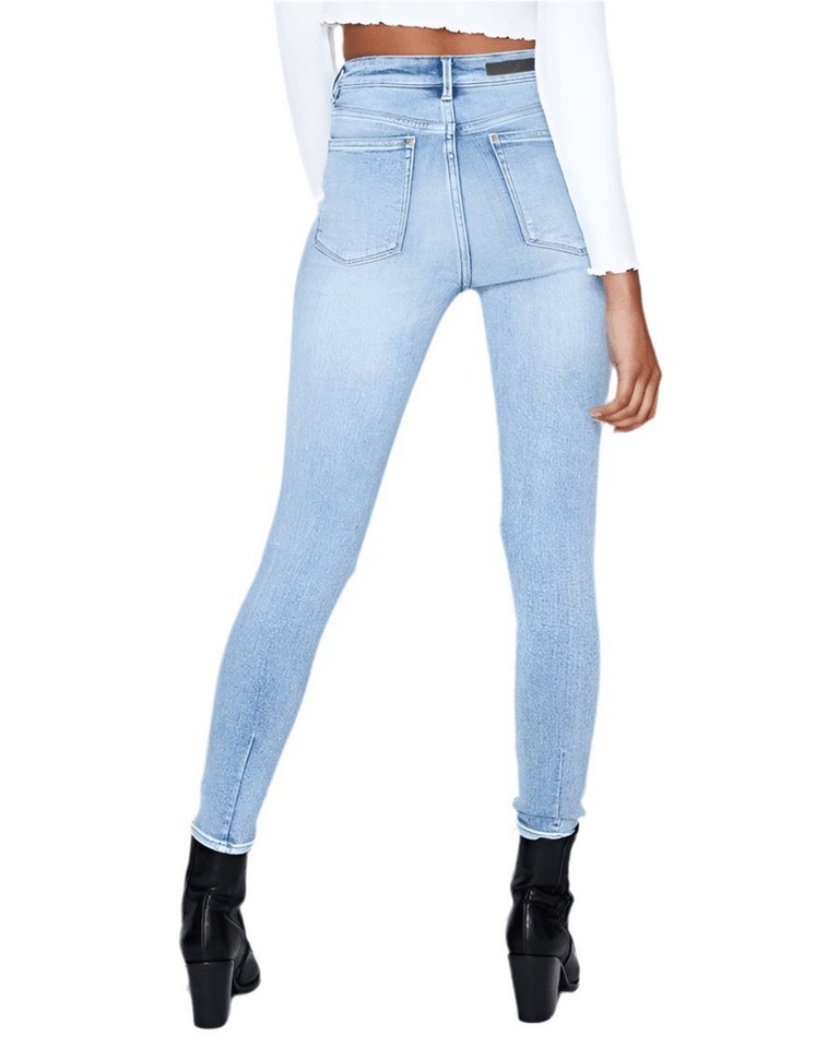 Neuw Denim Light Blue Skinny Jeans Size 31 Distressed Marilyn Stretchy Ripped