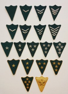 Dienstgradabzeichen Polizei DGA grün Baden Württemberg 1958 bis 1982