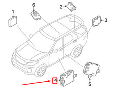 LAND ROVER DISCOVERY L462 Front Left Door Control Module LR117887 NEW GENUINE