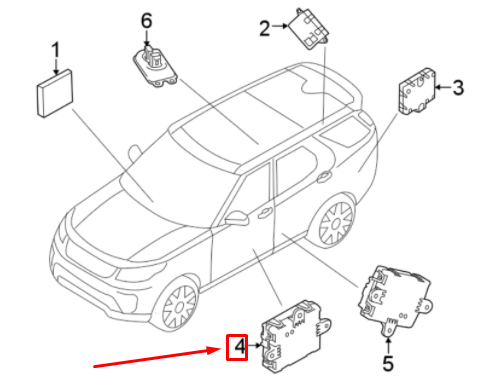 LAND ROVER DISCOVERY L462 Front Left Door Control Module LR117887 NEW GENUINE - Picture 1 of 3