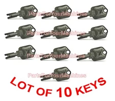 10 KEYS FOR IGNITION SWITCH, POLLAK, CLARKE VISION, ENCORE WALK BEHIND SCRUBBERS