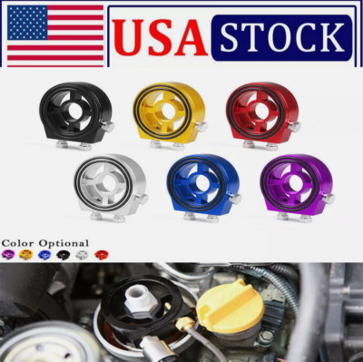 #ad M20 Oil Filter Temp Pressure Cooler Gauge Sandwich Plate Adapter Sensor $25.49