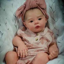 Already Painted Reborn Doll Kits Lifelike Newborn DIY Doll Parts with Cloth Body