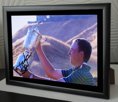 Jordan Spieth US Open 2015 Golf gerahmter Leinwand Fotodruck signiert ''tolles Geschenk''