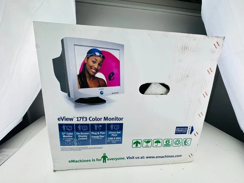eMachines eView 17f3 17" Color Monitor New Old Stock In Box