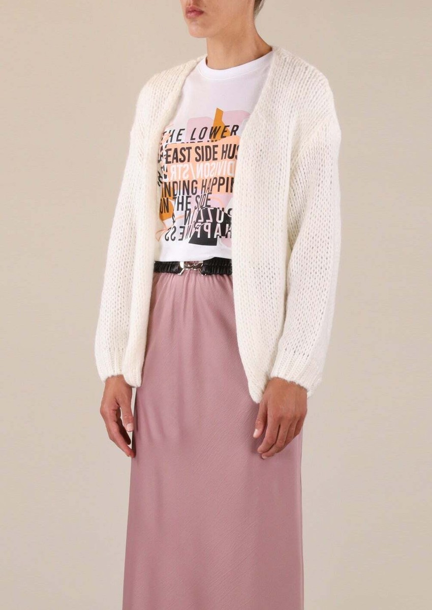 Rino Pelle Britney Oversized Cardigans, Snow White UK