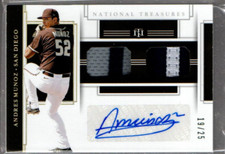 2020 National Treasures Game Gear Dual Mat Holo Gold #10 Andres Munoz Auto /25