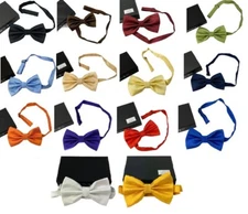 11 Colors Mens Adjustable Diamond Tuxedo Bowtie Wedding Bow Tie Necktie 