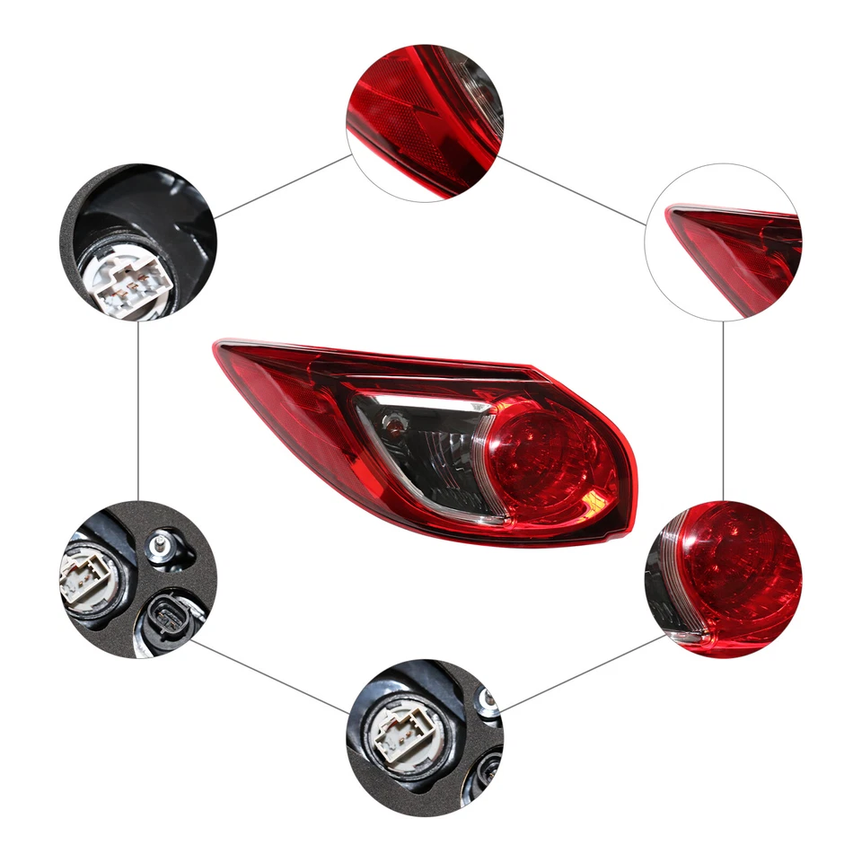 Luz trasera exterior del lado izquierdo del conductor para Mazda CX-5 2013 2014 2015 2016 Foto 4 de 4