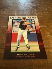 1996 Upper Deck Defensive Gems Baseball Card #145 Matt Williams (F8)