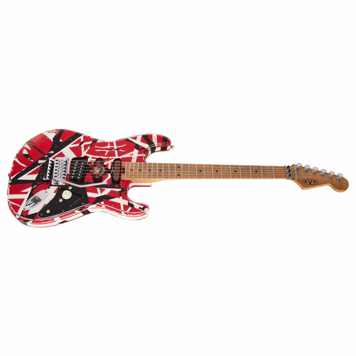 EVHタイプ 工房製 EVH Striped Series Frankie Red/White/Black Relic Electric