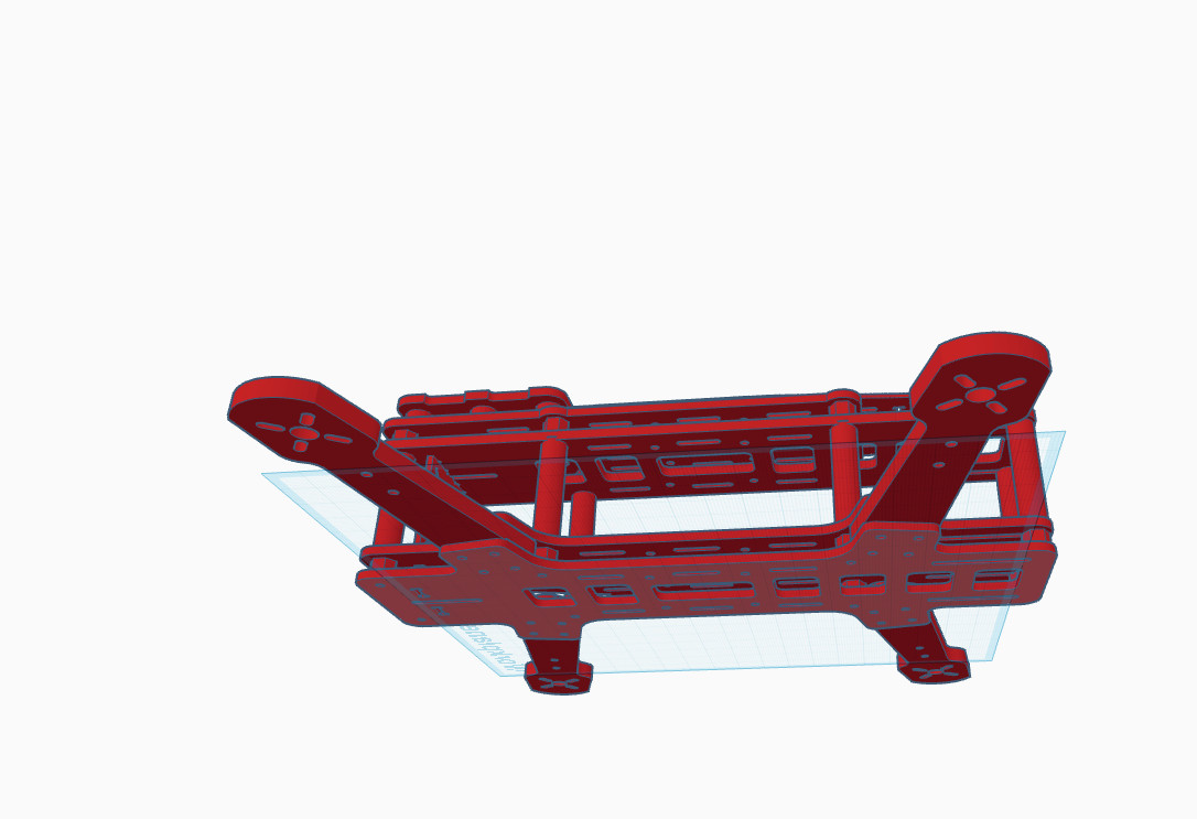 Quadcopter drone body kit for DIY