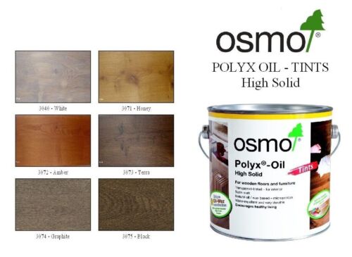 Osmo Polyx Oil Tints For Wooden Floors and Furniture Assorted Colours 750ml/2.5L - Picture 1 of 12