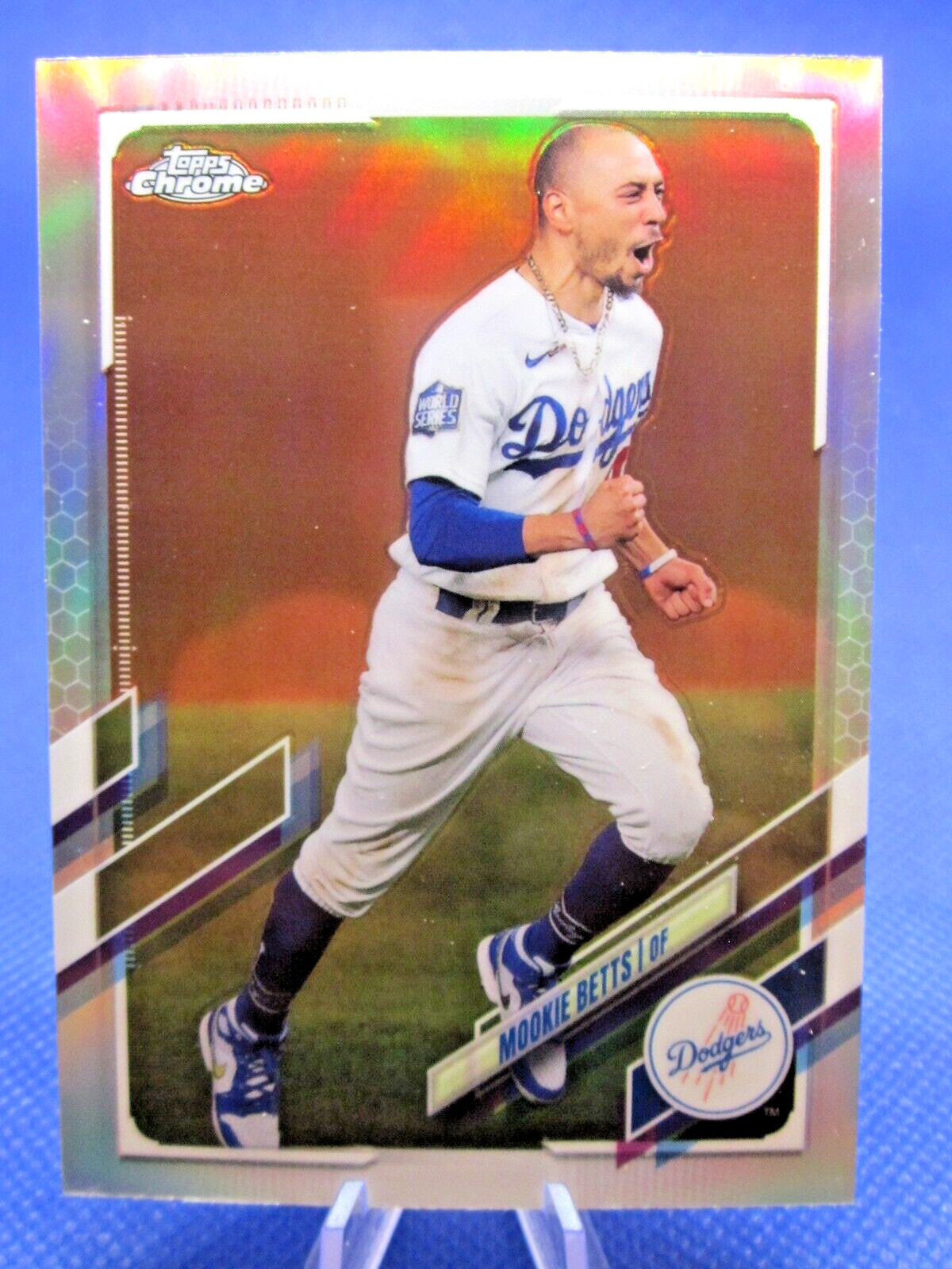 2021 TOPPS CHROME #100 MOOKIE BETTS SHORT PRINT SP VARIATION LOS ANGELES DODGERS