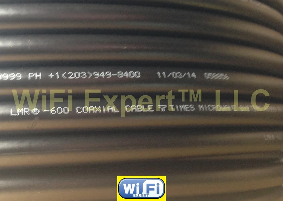 50-200' TIMES® LMR600 LOW LOSS FLEX COAX RF CABLE PL259 SO238 N TYPE Male Female - Image 2 of 3