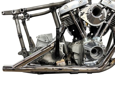 1971 1972 Harley Davidson Shovelhead 2:1 FX Exhaust Header Chrome