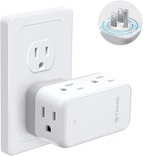 Multi Plug Outlet Extender - Wall Outlet Splitter with Rotating Plug, 6 AC Outle