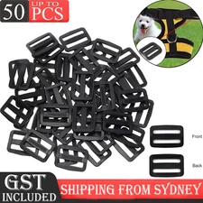 50X 25mm Tri-Glide Buckle Triglide Clip Belt Cord Strap Webbing Adjuster Slider