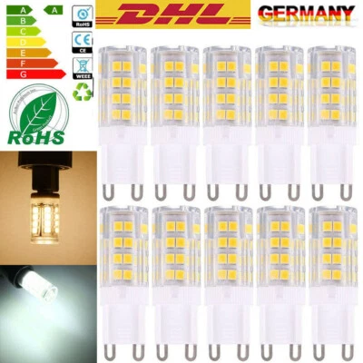 OYAJIA 10x Lampadina Led G9 5W SMD 2835 Lampadine a Risparmio Energetico Led Bianco Caldo/Freddo AC NEW