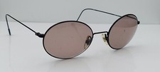 Vintage Calvin Klein 115 590 Black Oval Metal Sunglasses Japan FRAMES ONLY