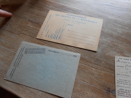 Correspondance Armée Carte Militaire Renseignement Appel sous Drapeaux 1909 & 31 - Picture 8 of 8