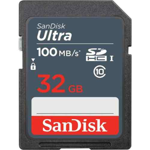 SanDisk Ultra SD Memory Card 32GB 64GB 128GB 256GB SDHC Class 10 For Cameras - Picture 2 of 16