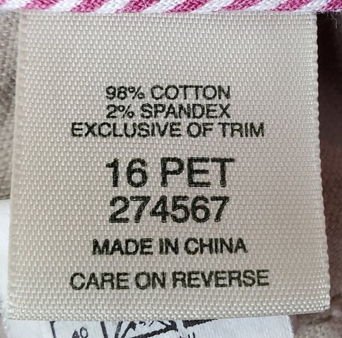 LL Bean Corduroy Pants - Size 16P - Light Brown - Favorite Fit - Curvy - Pockets - Picture 11 of 12