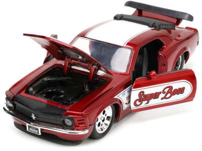 1/24 Jada Super Boss 1970 Ford Mustang Boss 429 & White Stripe
