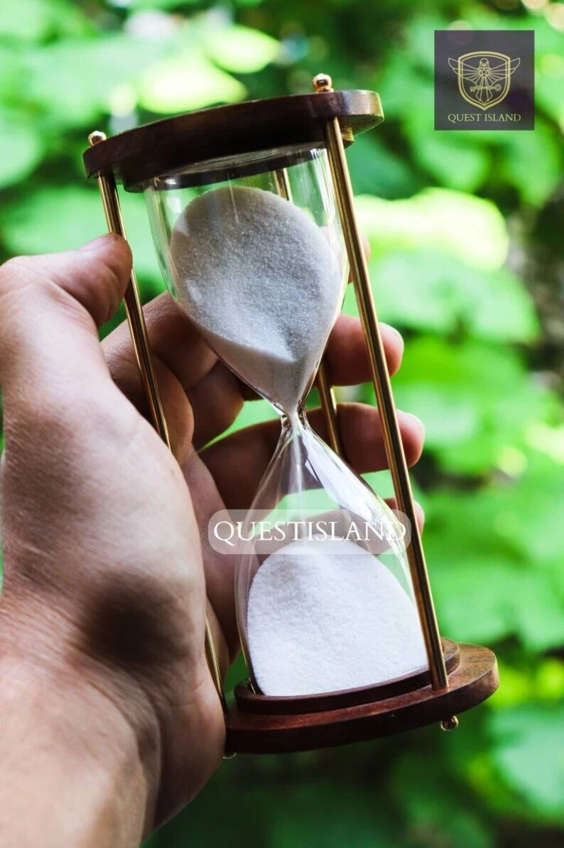 Handmade Sand Timer Hourglass Personalised 5 Minutes