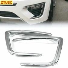Chrome Front Fog Light Lamp Cover Trim For Ford Expedition 2018-2021